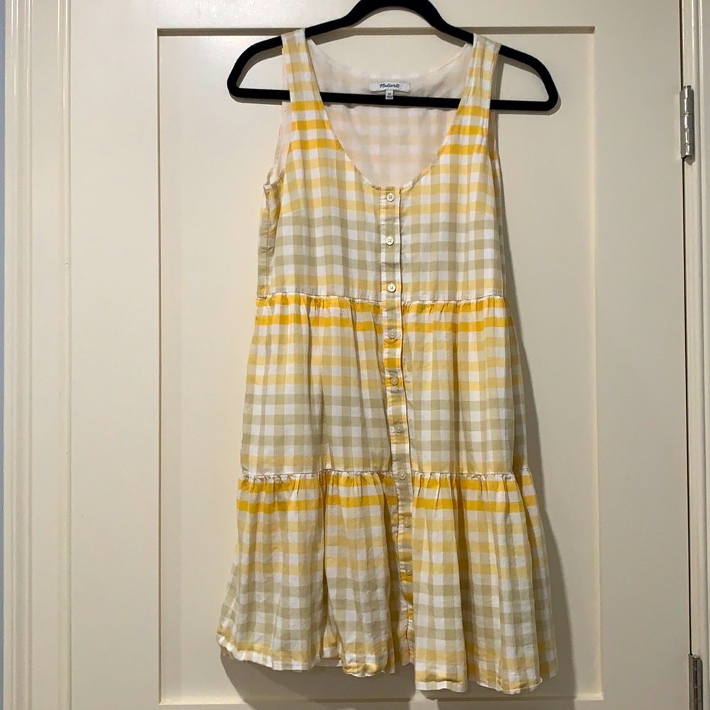 Madewell- yellow gingham sundress